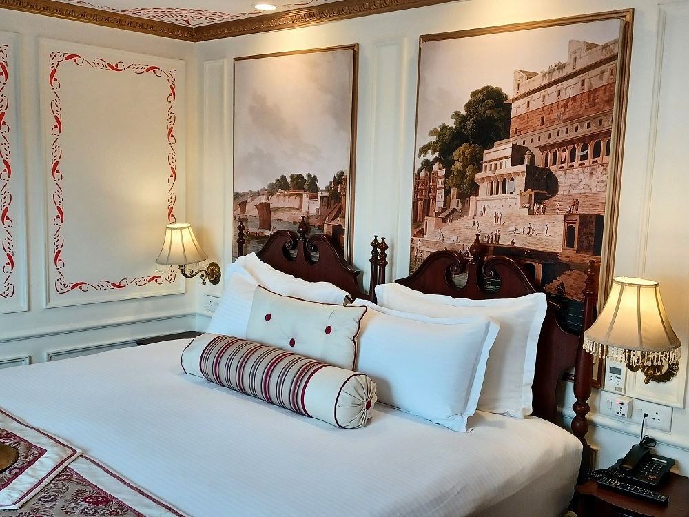 Our suite onboard the Ganga Voyager, Bengal River Cruise India